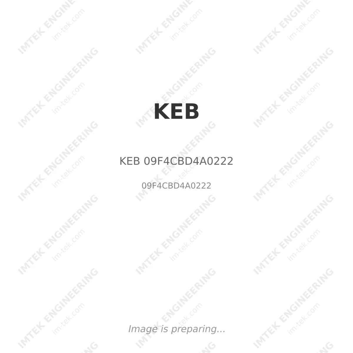 KEB KEB 09F4CBD4A0222 - 09F4CBD4A0222