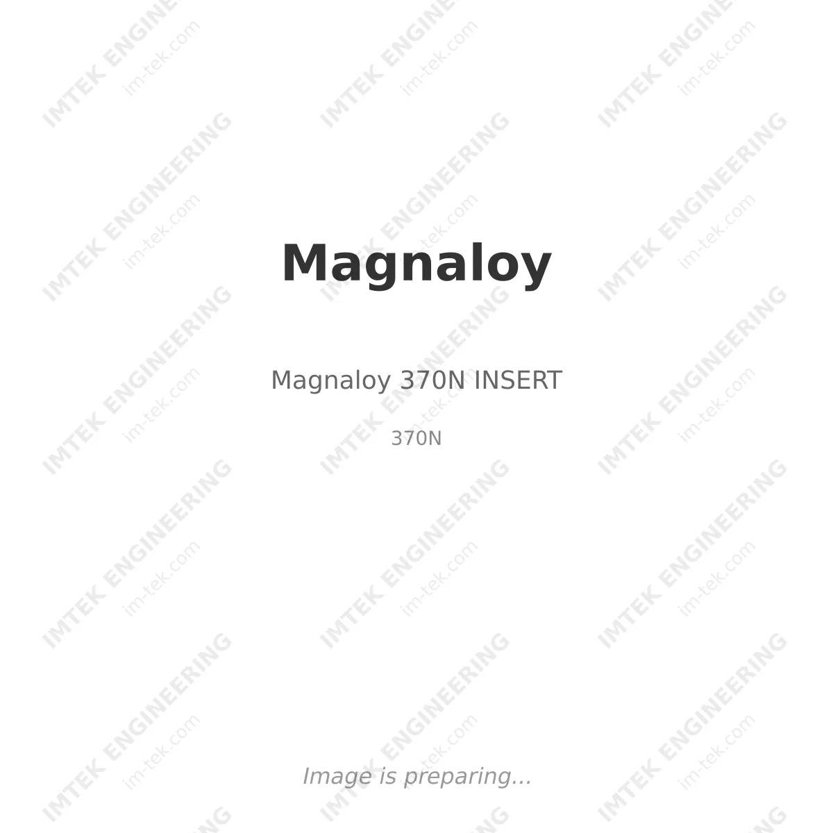 Magnaloy Magnaloy 370N INSERT - 370N