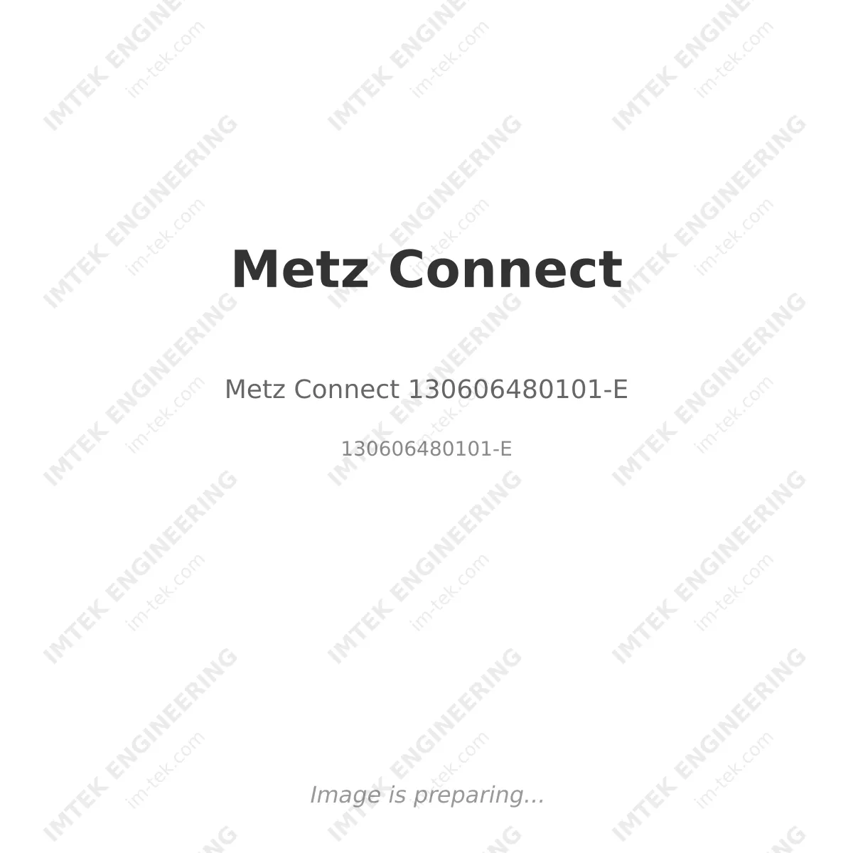 Metz Connect Metz Connect 130606480101-E - 130606480101-E