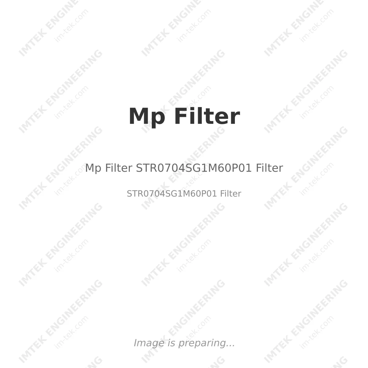 Mp Filter Mp Filter STR0704SG1M60P01 Filter - STR0704SG1M60P01 Filter