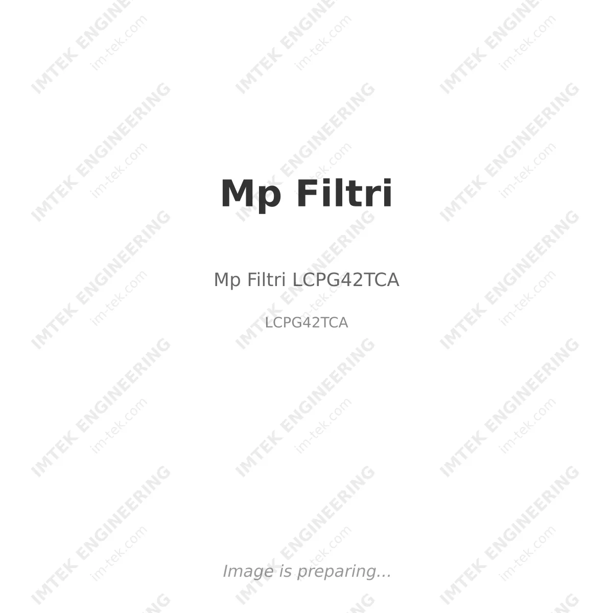 Mp Filtri Mp Filtri LCPG42TCA - LCPG42TCA