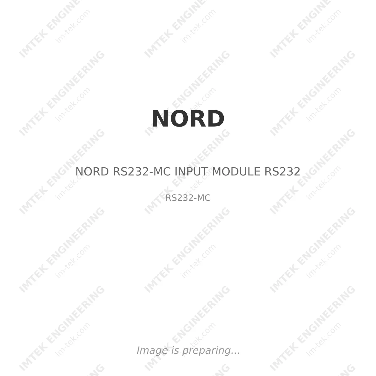 NORD NORD RS232-MC INPUT MODULE RS232 - RS232-MC