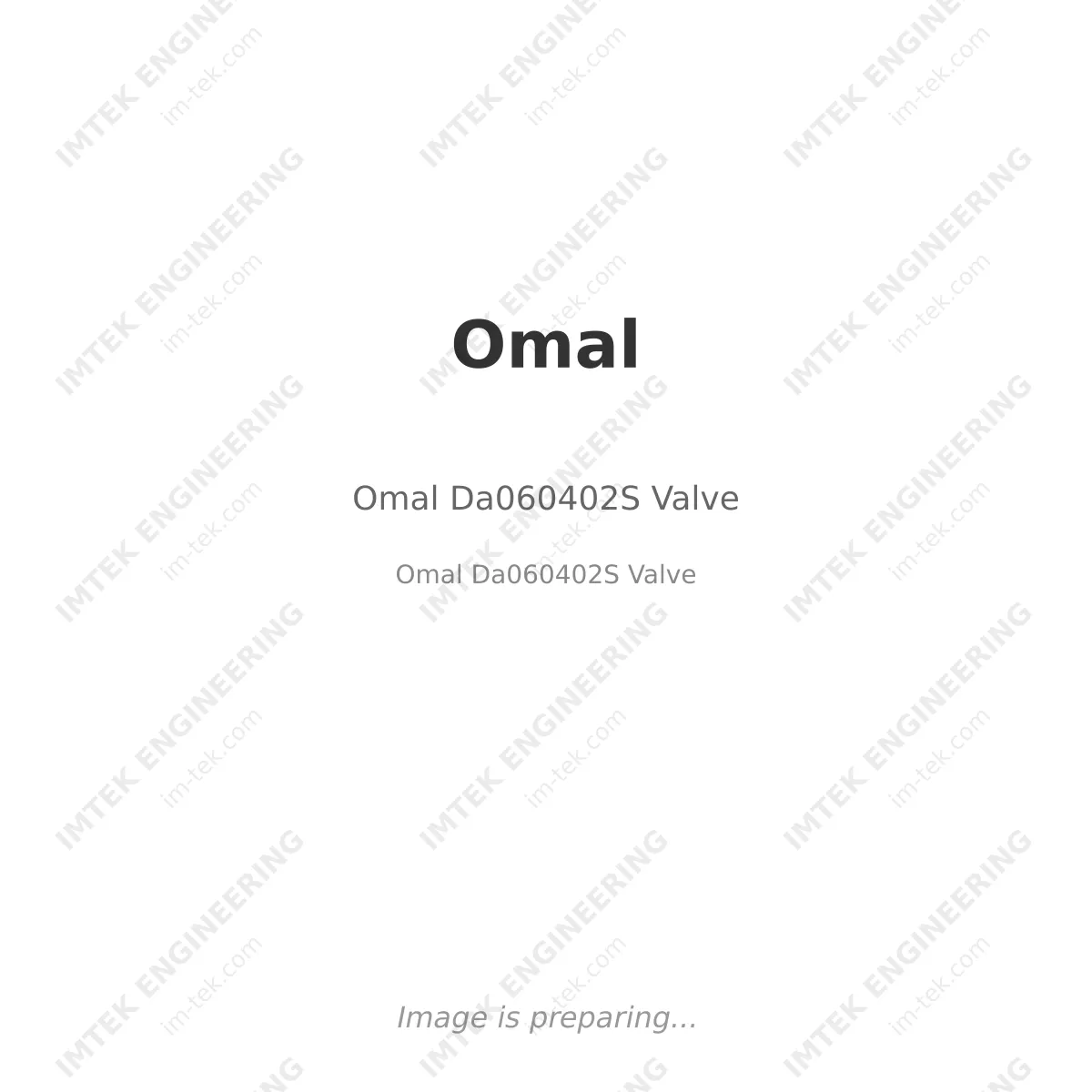 Omal Omal Da060402S Valve - Omal Da060402S Valve