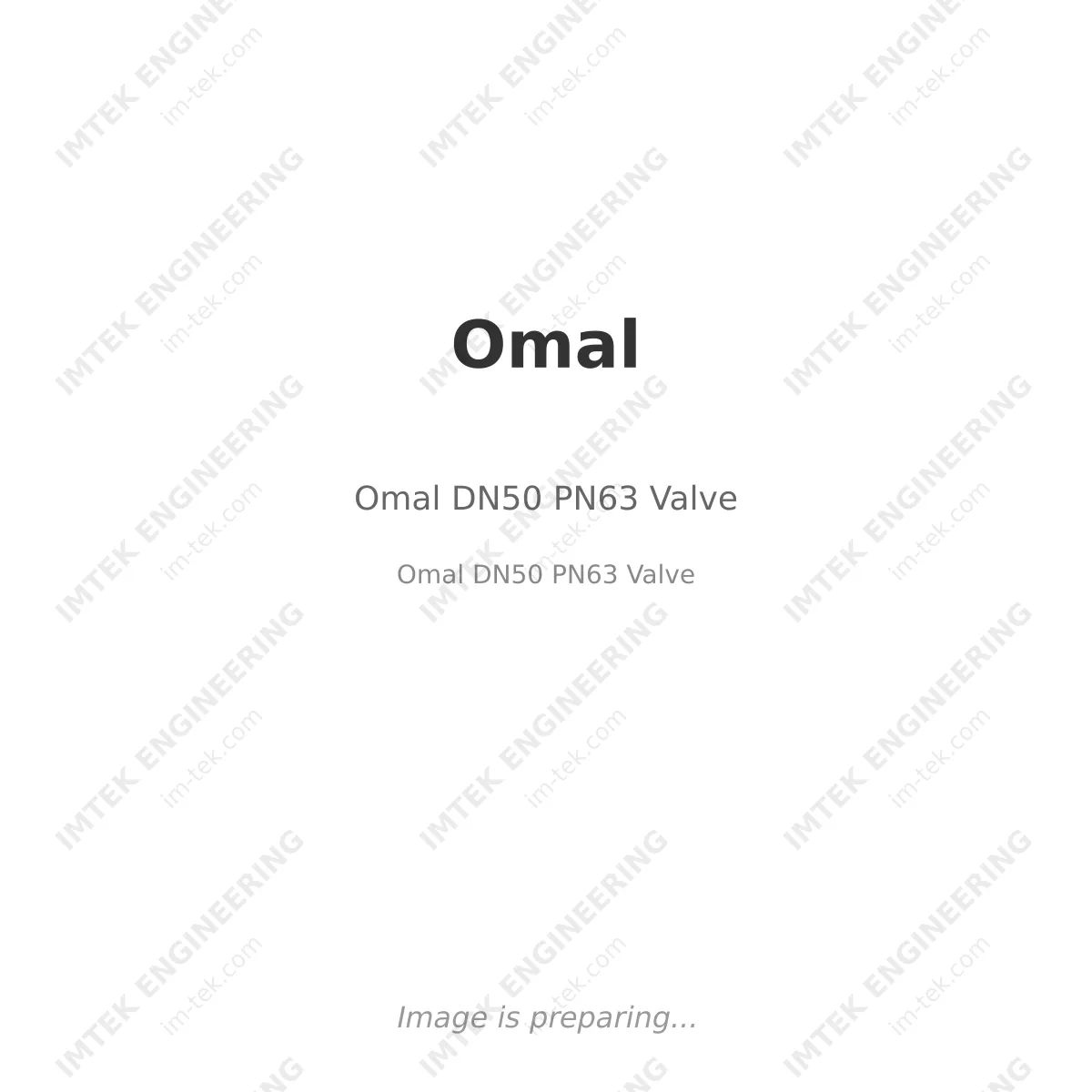 Omal Omal DN50 PN63 Valve - Omal DN50 PN63 Valve