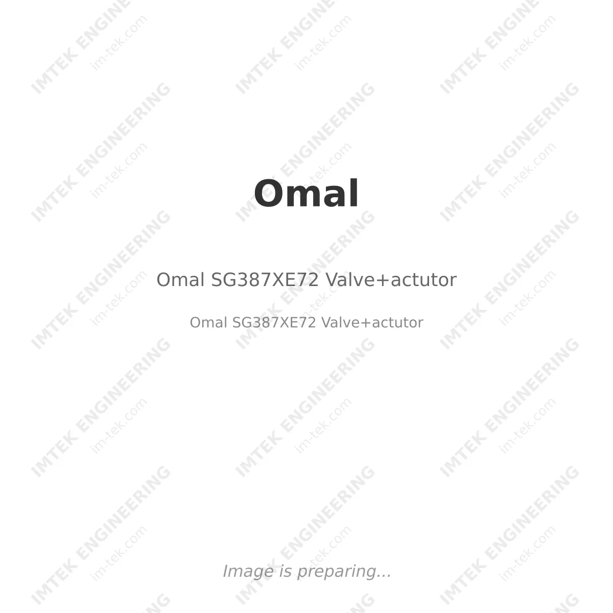 Omal Omal SG387XE72 Valve+actutor - Omal SG387XE72 Valve+actutor