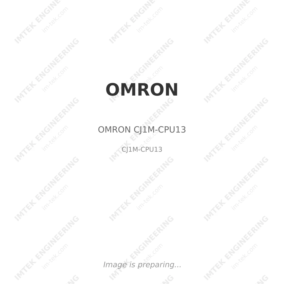 OMRON OMRON CJ1M-CPU13 - CJ1M-CPU13