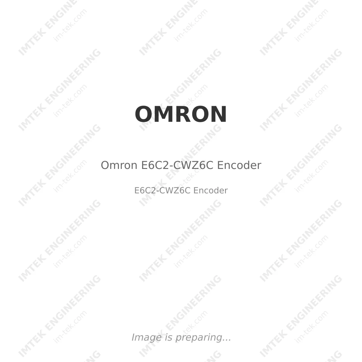 OMRON Omron E6C2-CWZ6C Encoder - E6C2-CWZ6C Encoder