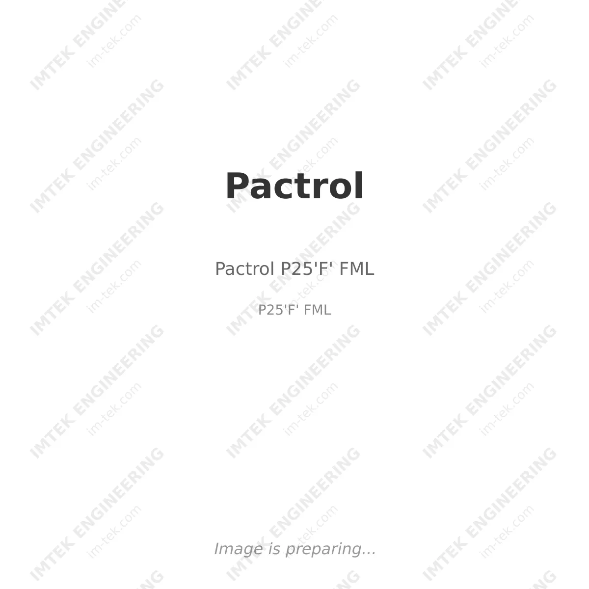 Pactrol Pactrol P25'F' FML - P25'F' FML