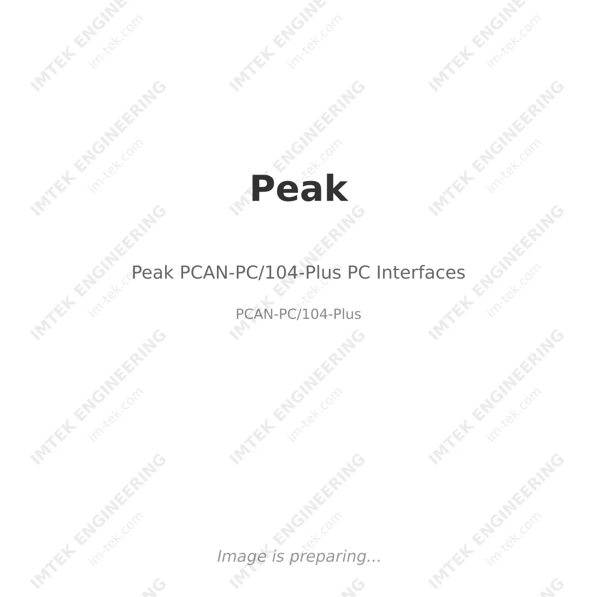 Peak Peak PCAN-PC/104-Plus PC Interfaces - PCAN-PC/104-Plus