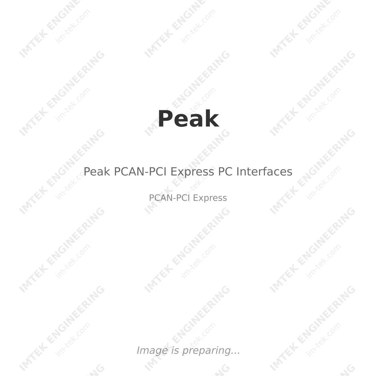 Peak Peak PCAN-PCI Express PC Interfaces - PCAN-PCI Express
