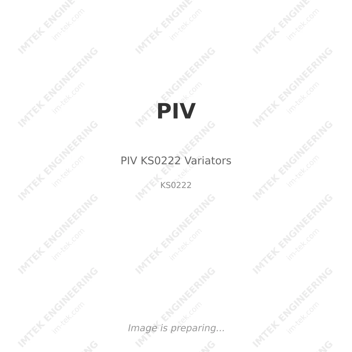 PIV PIV KS0222 Variators - KS0222