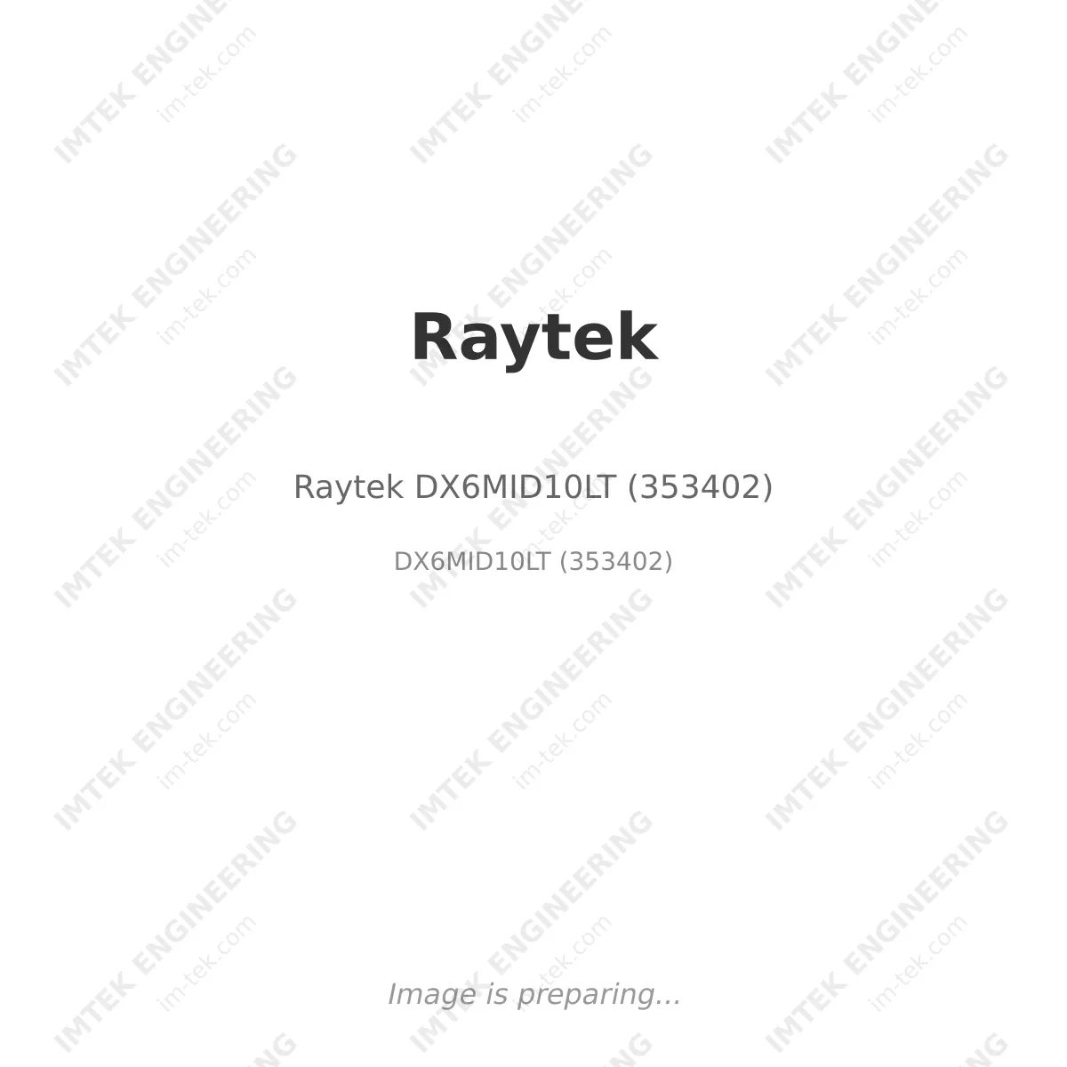 Raytek Raytek DX6MID10LT (353402) - DX6MID10LT (353402)
