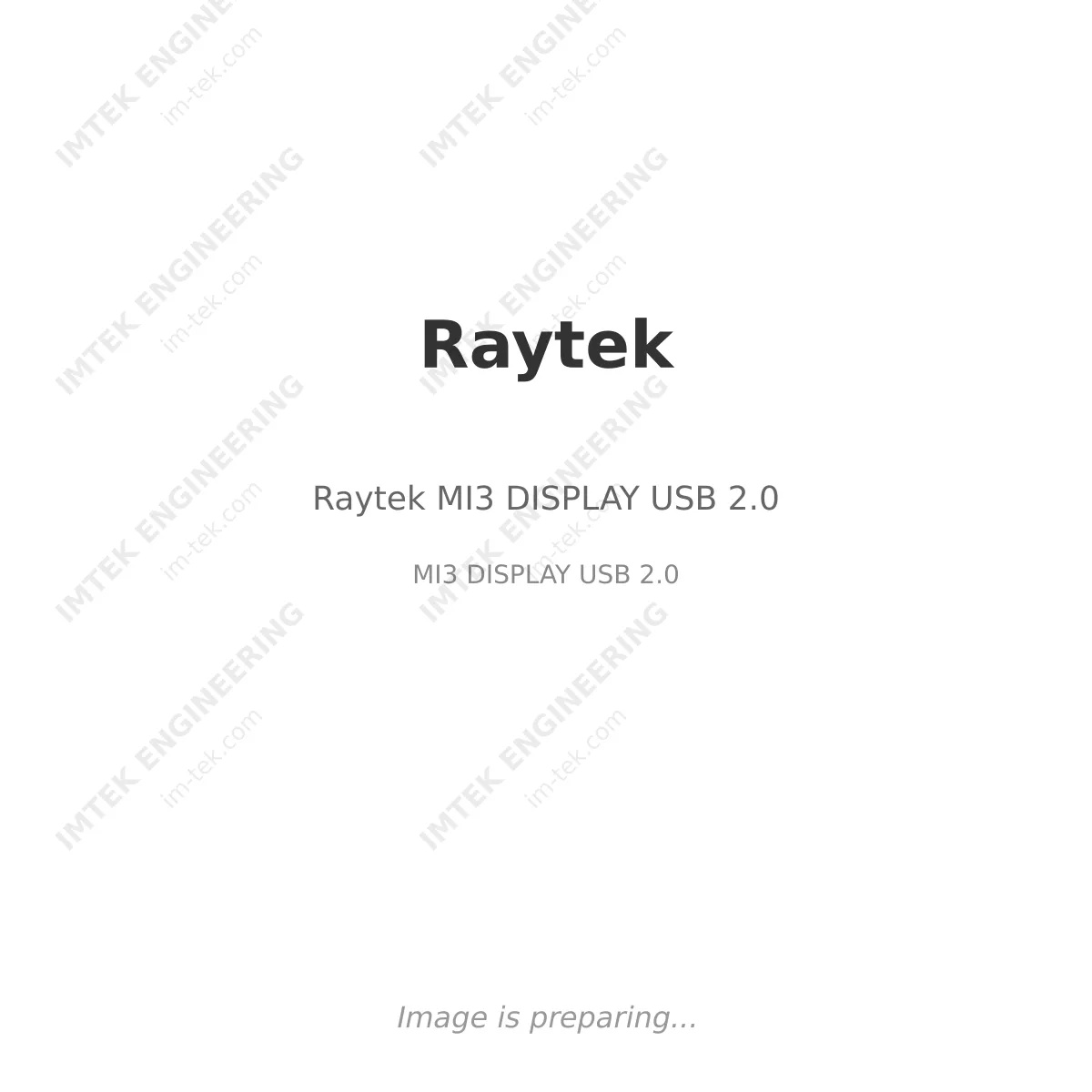 Raytek Raytek MI3 DISPLAY USB 2.0 - MI3 DISPLAY USB 2.0