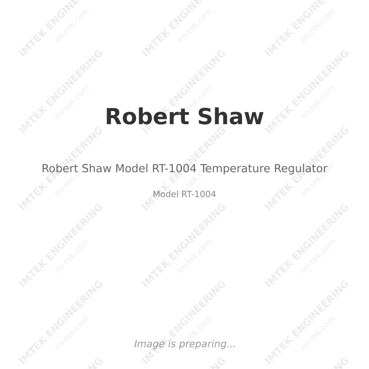 Robert Shaw Robert Shaw Model RT-1004 Temperature Regulator - Model RT-1004