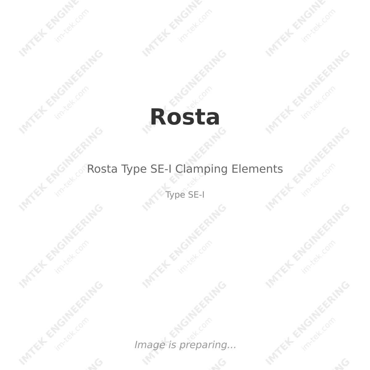 Rosta Rosta Type SE-I Clamping Elements - Type SE-I