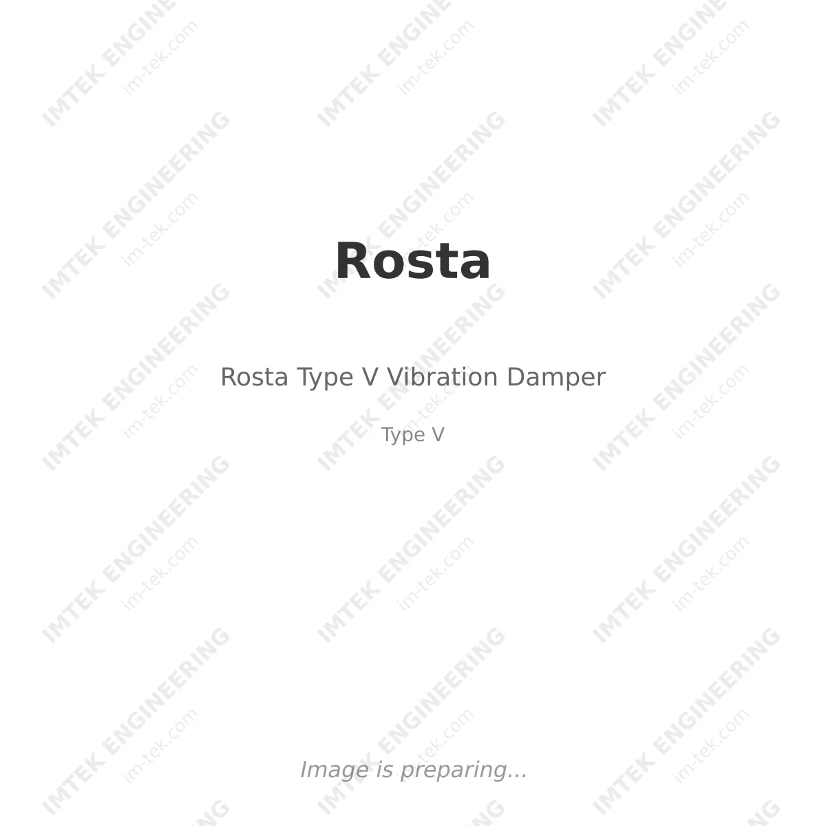 Rosta Rosta Type V Vibration Damper - Type V