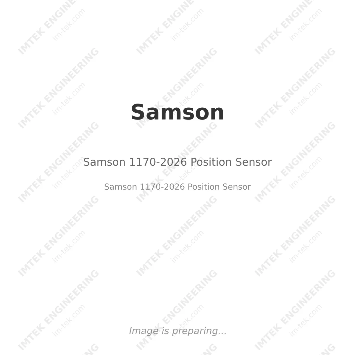 Samson Samson 1170-2026 Position Sensor - Samson 1170-2026 Position Sensor