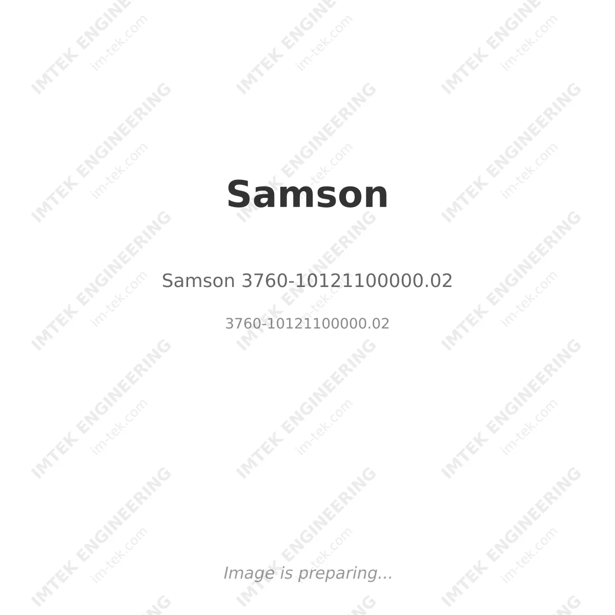 Samson Samson 3760-10121100000.02 - 3760-10121100000.02