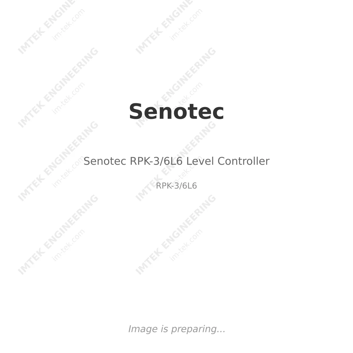Senotec Senotec RPK-3/6L6 Level Controller - RPK-3/6L6