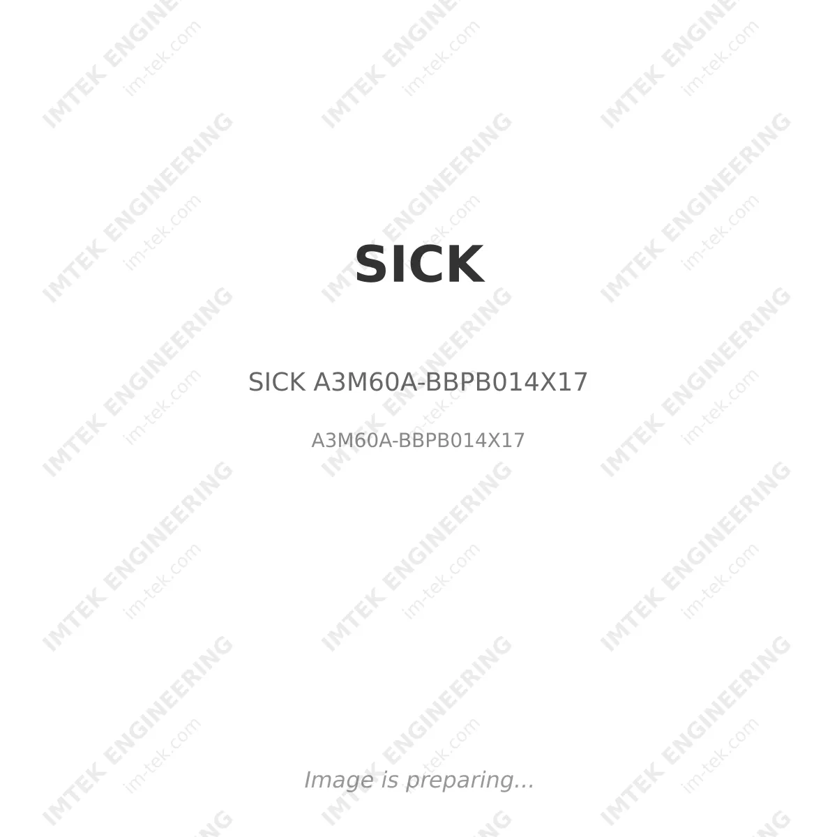 SICK SICK A3M60A-BBPB014X17 - A3M60A-BBPB014X17