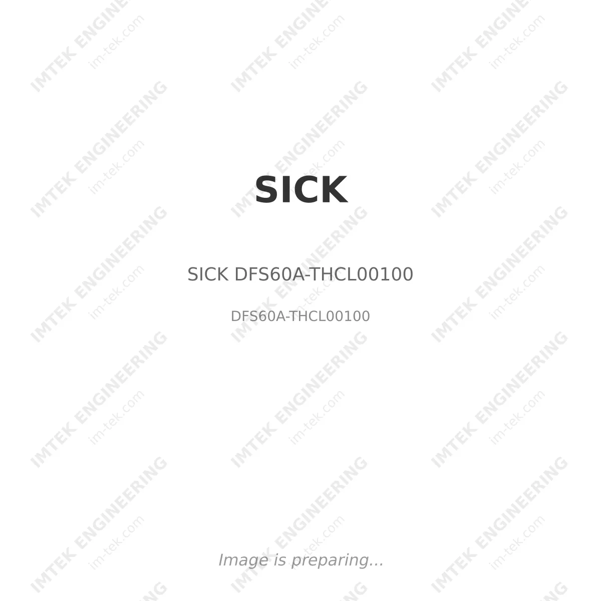 SICK SICK DFS60A-THCL00100 - DFS60A-THCL00100