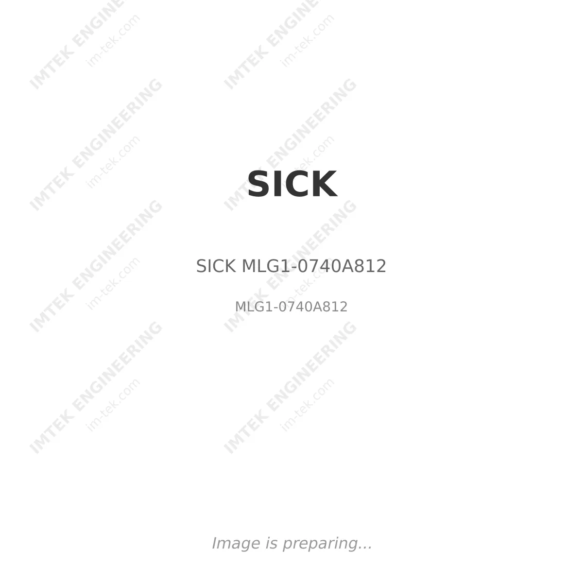 SICK SICK MLG1-0740A812 - MLG1-0740A812