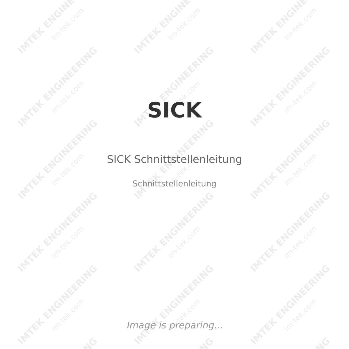 SICK SICK Schnittstellenleitung - Schnittstellenleitung