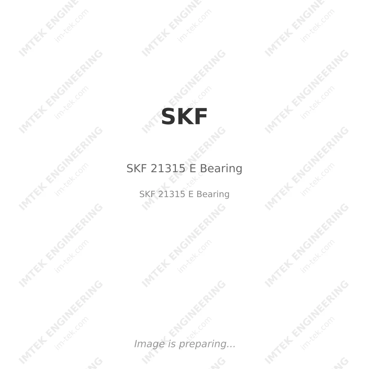 SKF SKF 21315 E Bearing - SKF 21315 E Bearing