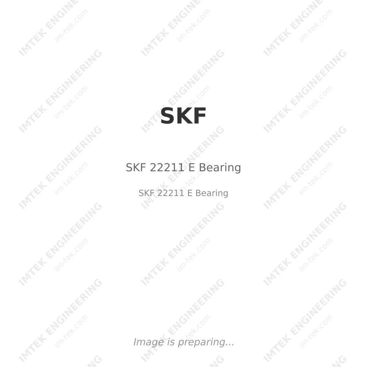 SKF SKF 22211 E Bearing - SKF 22211 E Bearing