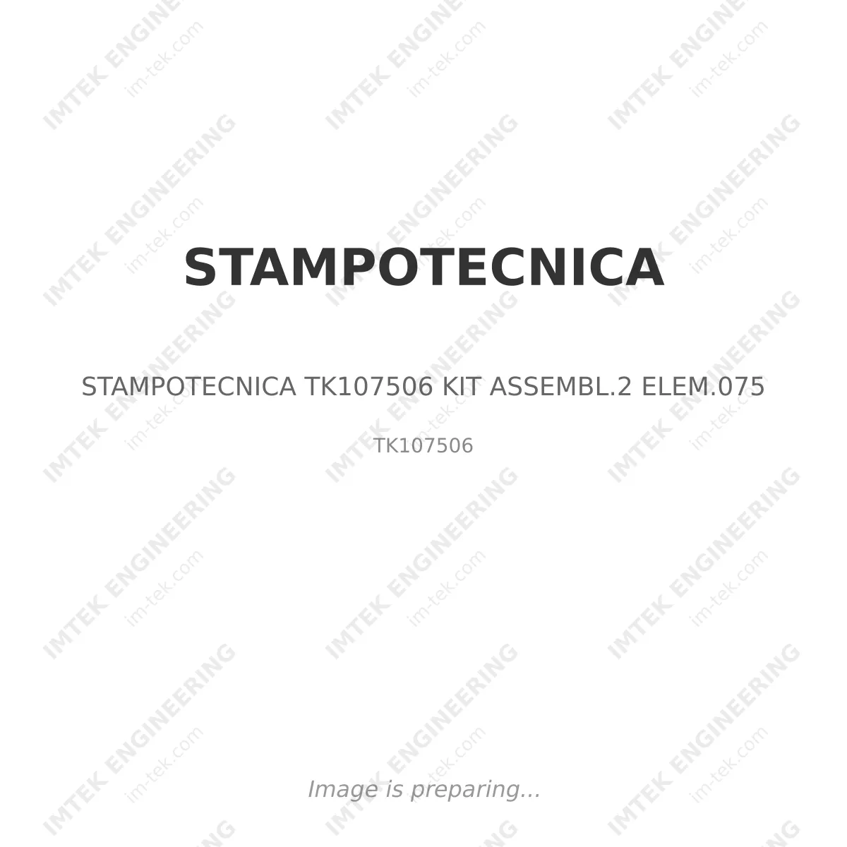 STAMPOTECNICA STAMPOTECNICA TK107506 KIT ASSEMBL.2 ELEM.075 - TK107506