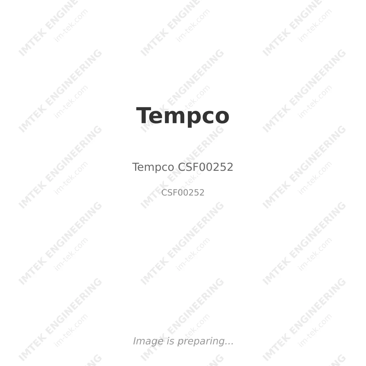 Tempco Tempco CSF00252 - CSF00252