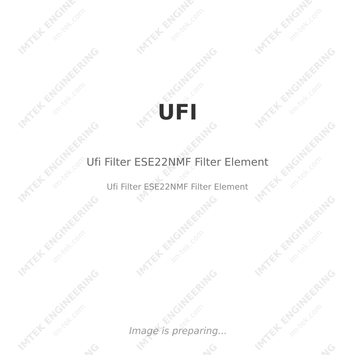 UFI Ufi Filter ESE22NMF Filter Element - Ufi Filter ESE22NMF Filter Element