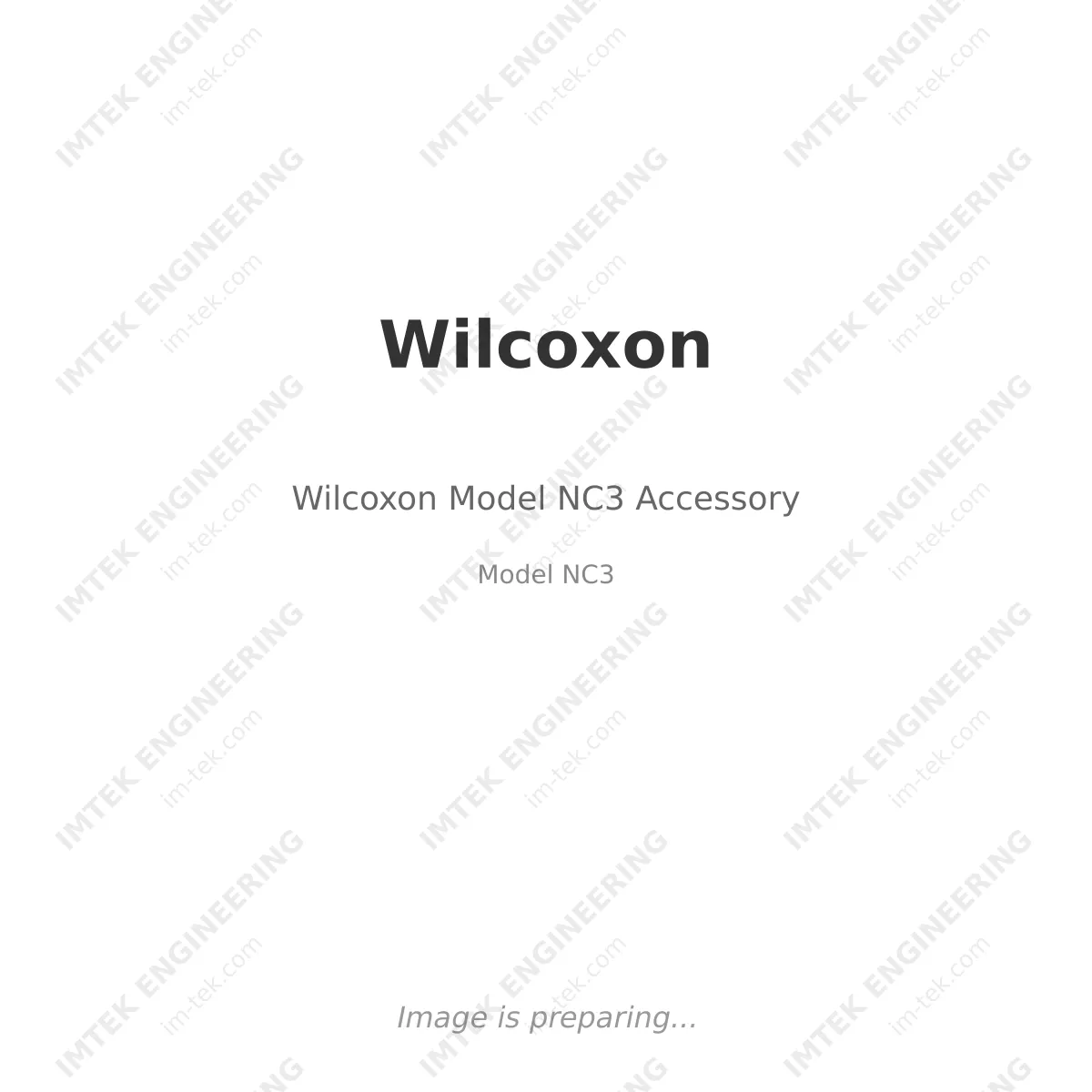 Wilcoxon Wilcoxon Model NC3 Accessory - Model NC3