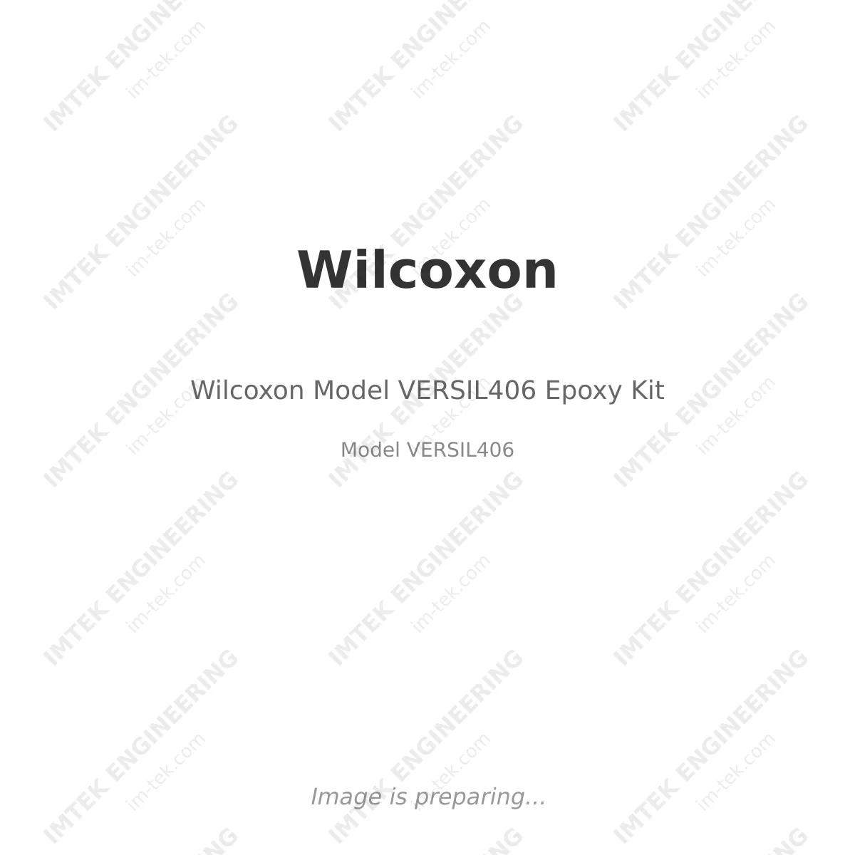 Wilcoxon Wilcoxon Model VERSIL406 Epoxy Kit - Model VERSIL406