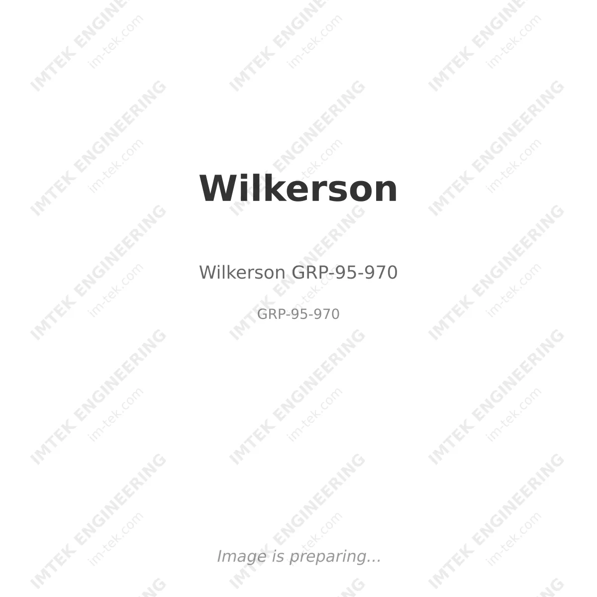 Wilkerson Wilkerson GRP-95-970 - GRP-95-970