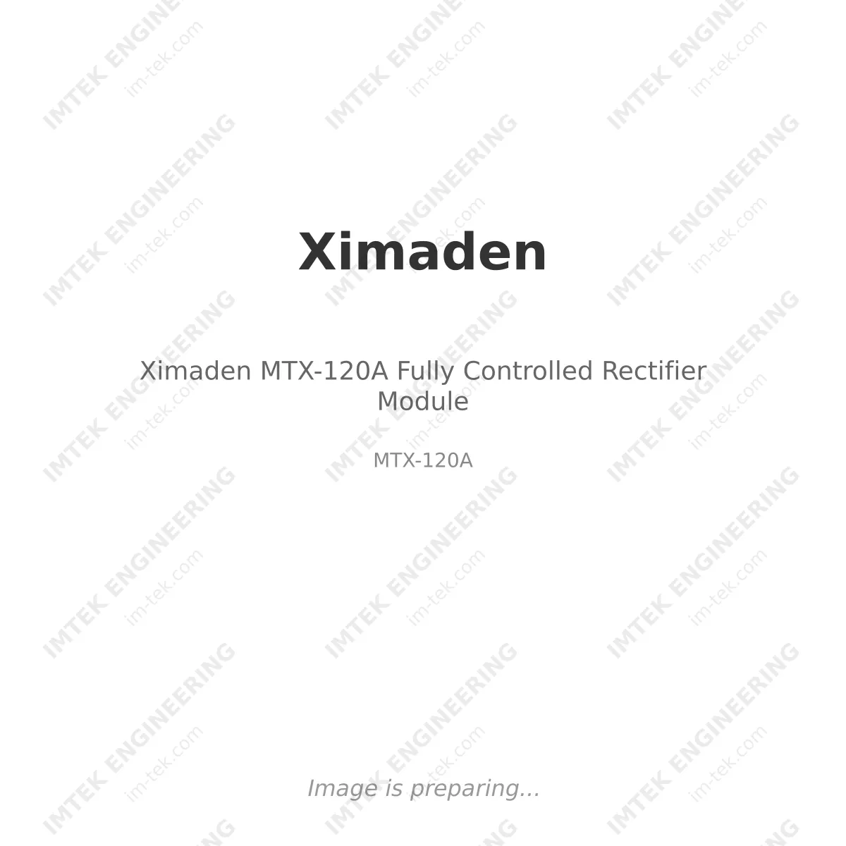 Ximaden Ximaden MTX-120A Fully Controlled Rectifier Module - MTX-120A