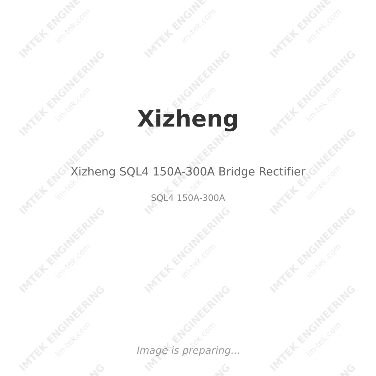Xizheng Xizheng SQL4 150A-300A Bridge Rectifier - SQL4 150A-300A