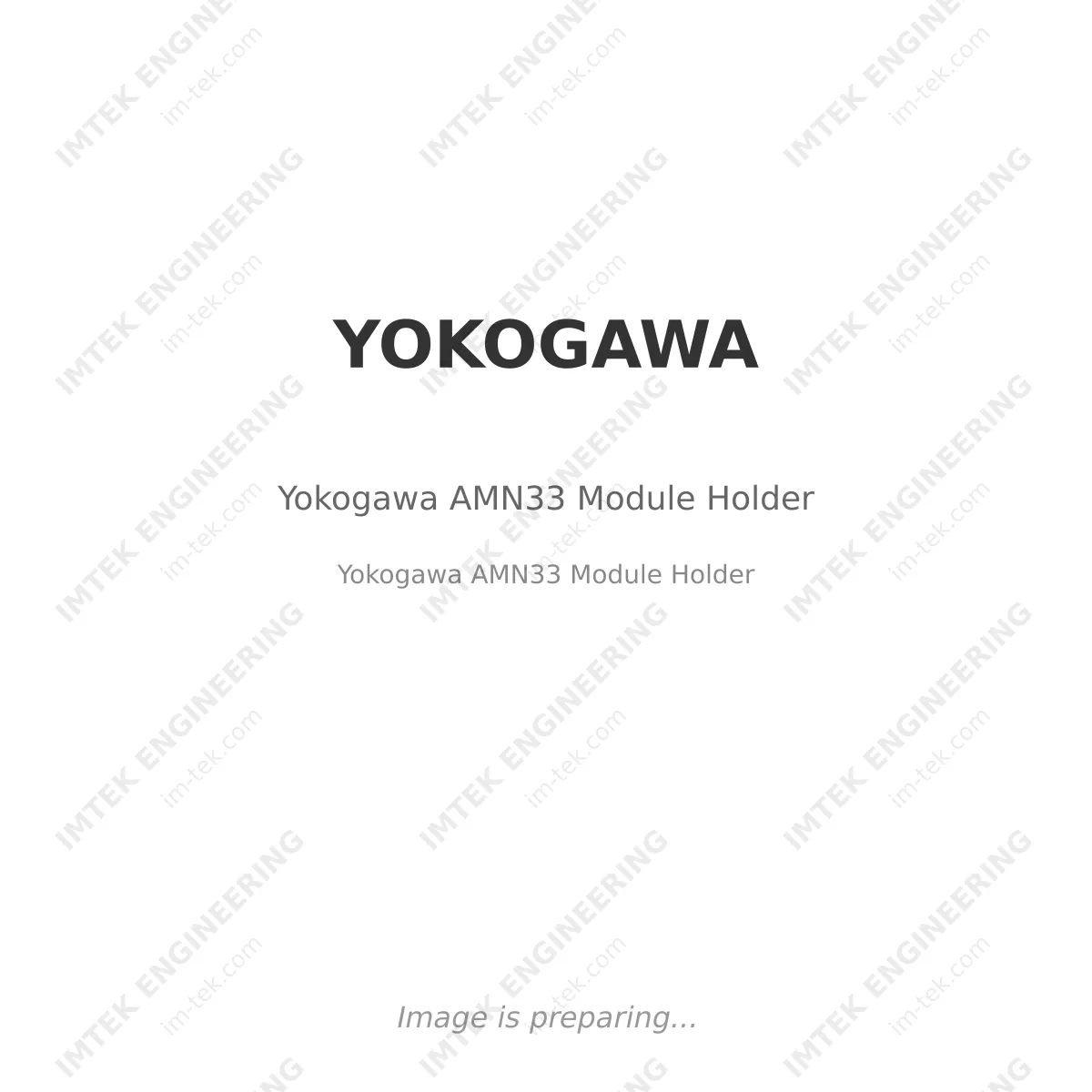 YOKOGAWA Yokogawa AMN33 Module Holder - Yokogawa AMN33 Module Holder