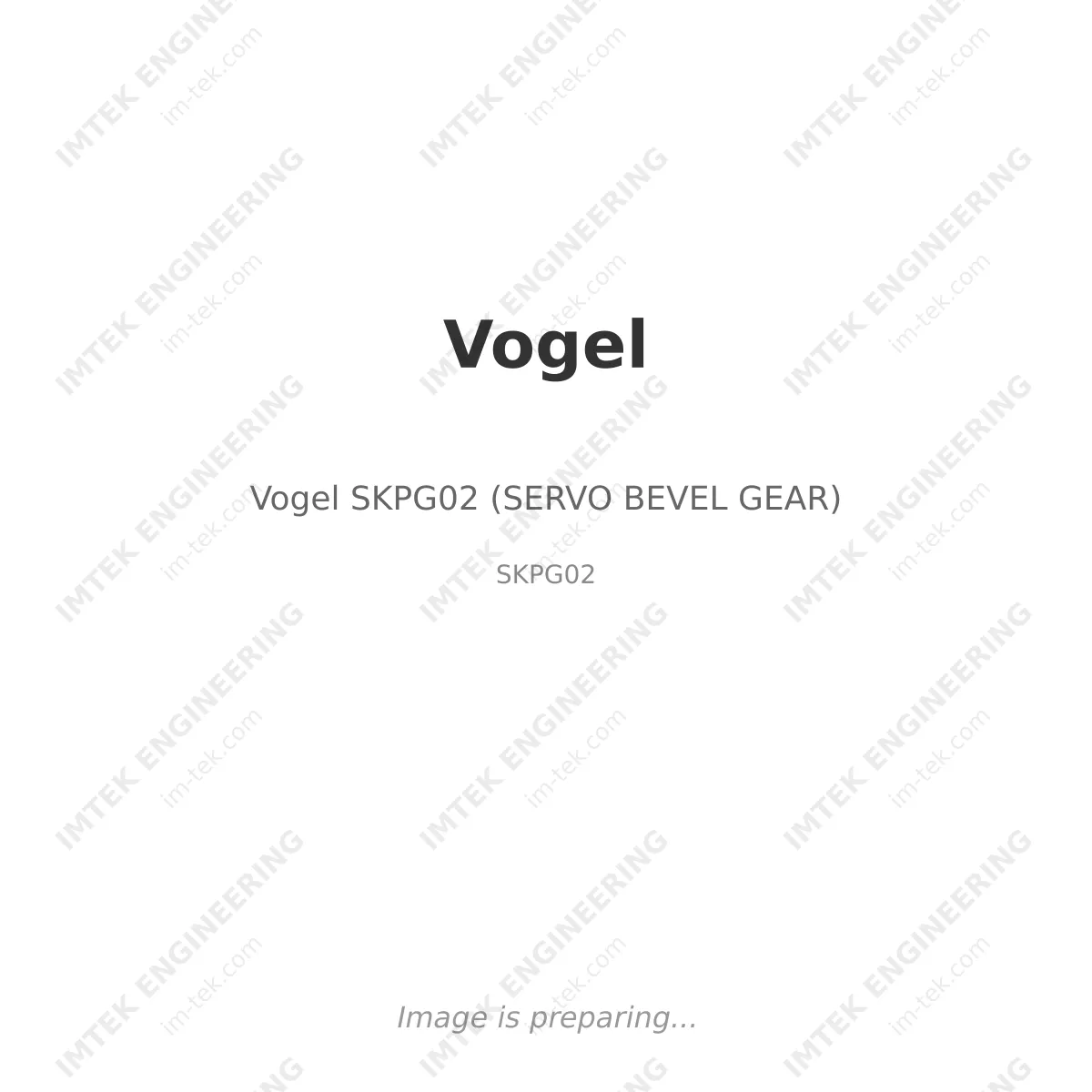 Vogel Vogel SKPG02 (SERVO BEVEL GEAR) - SKPG02