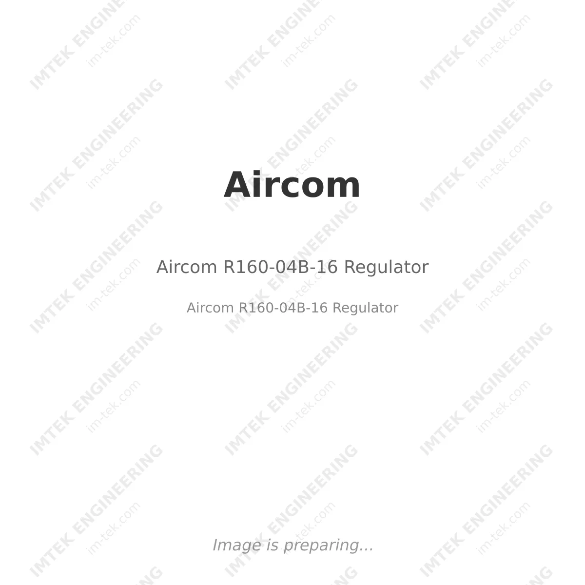 Aircom Aircom R160-04B-16 Regulator - Aircom R160-04B-16  Regulator