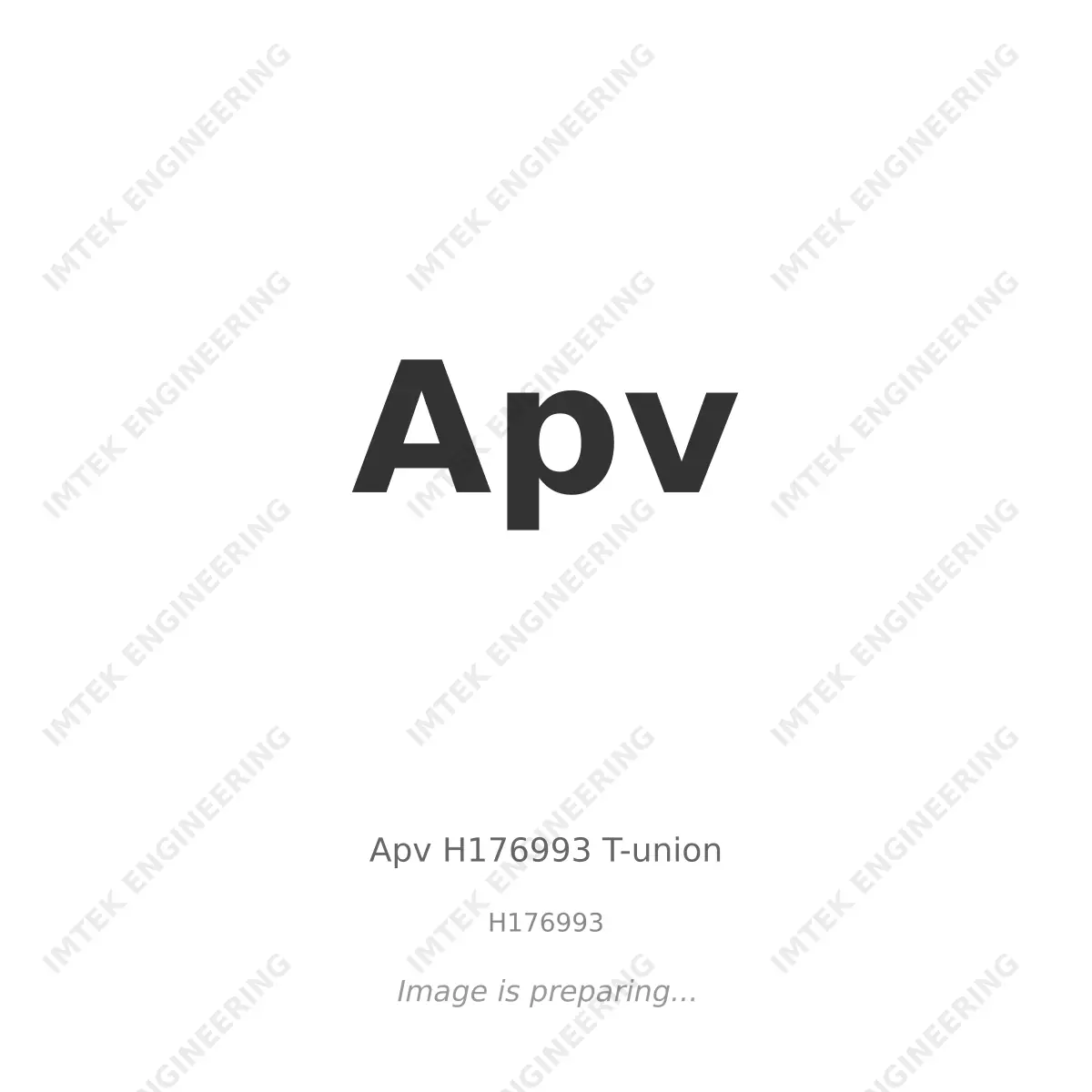 Apv Apv H176993 T-union - H176993