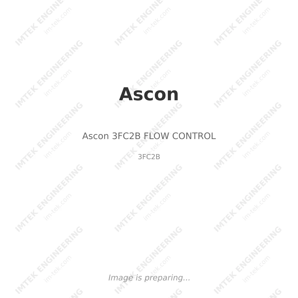 Ascon Ascon 3FC2B FLOW CONTROL - 3FC2B