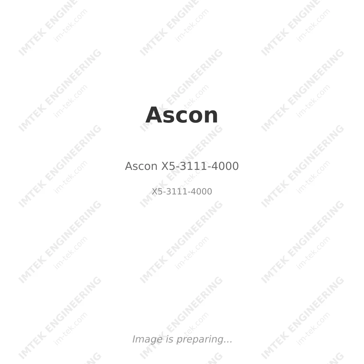Ascon Ascon X5-3111-4000 - X5-3111-4000