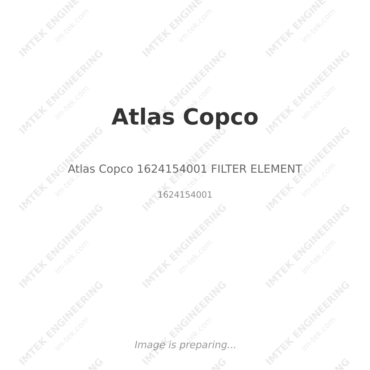 Atlas Copco Atlas Copco 1624154001 FILTER ELEMENT - 1624154001