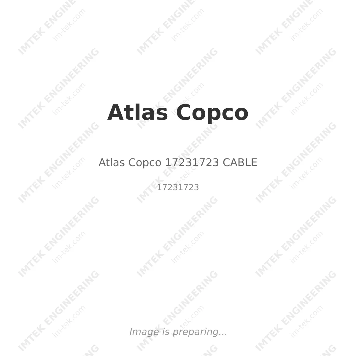 Atlas Copco Atlas Copco 17231723 CABLE - 17231723