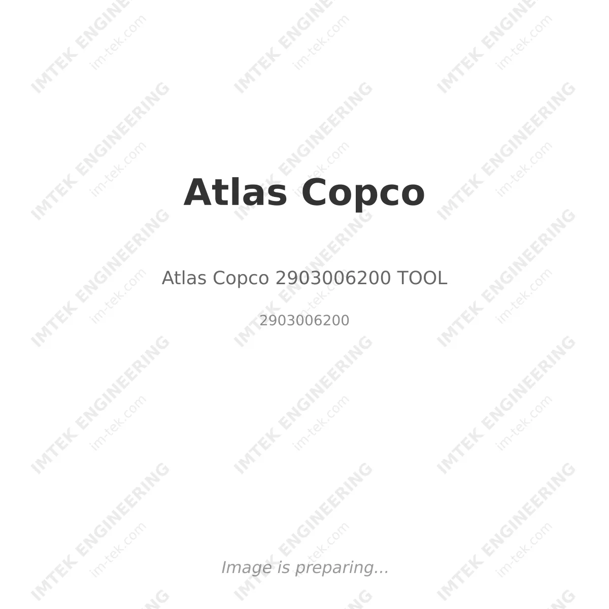 Atlas Copco Atlas Copco 2903006200 TOOL - 2903006200