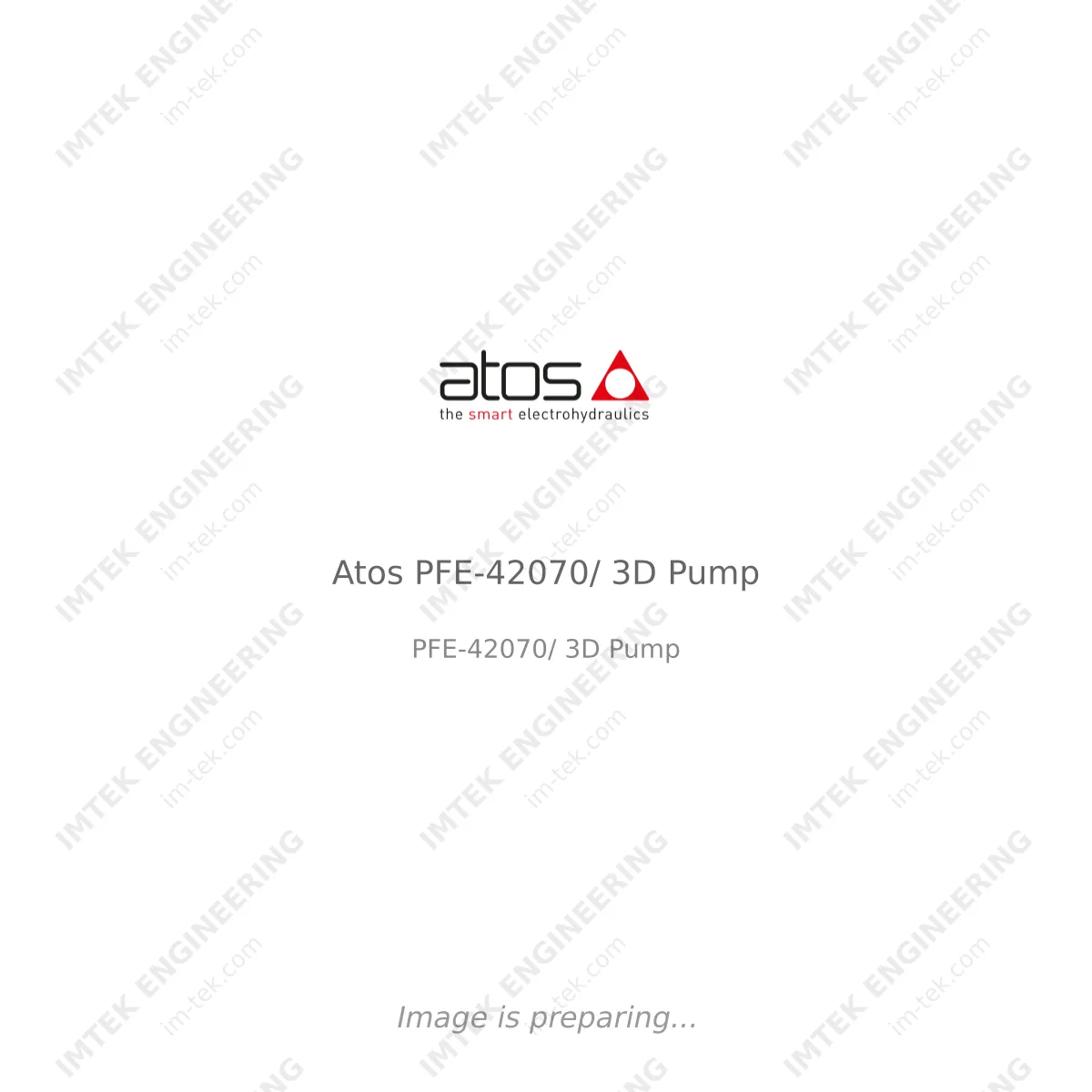 Atos Atos PFE-42070/ 3D Pump - PFE-42070/ 3D Pump