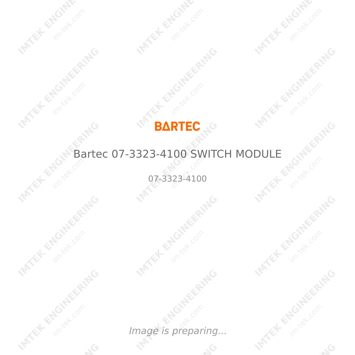 Bartec Bartec 07-3323-4100 SWITCH MODULE - 07-3323-4100