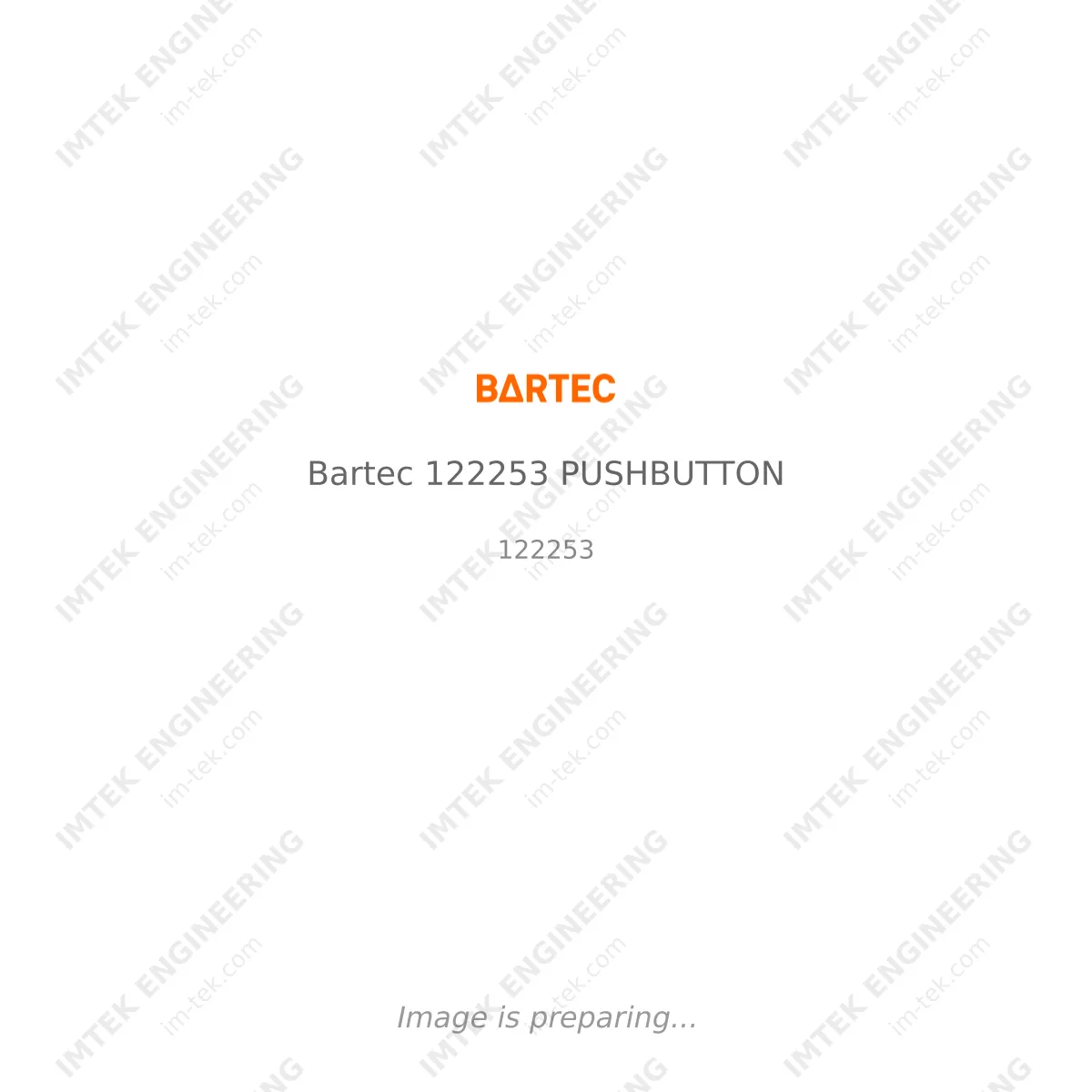 Bartec - Bartec 122253 PUSHBUTTON Bartec Bartec 122253 PUSHBUTTON - 122253