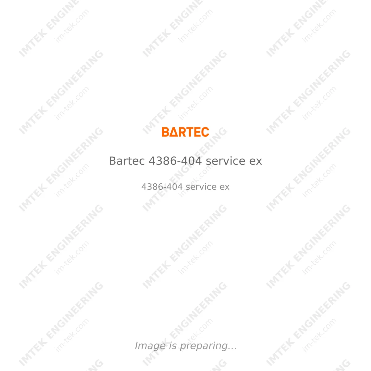 Bartec Bartec 4386-404 service ex - 4386-404 service ex
